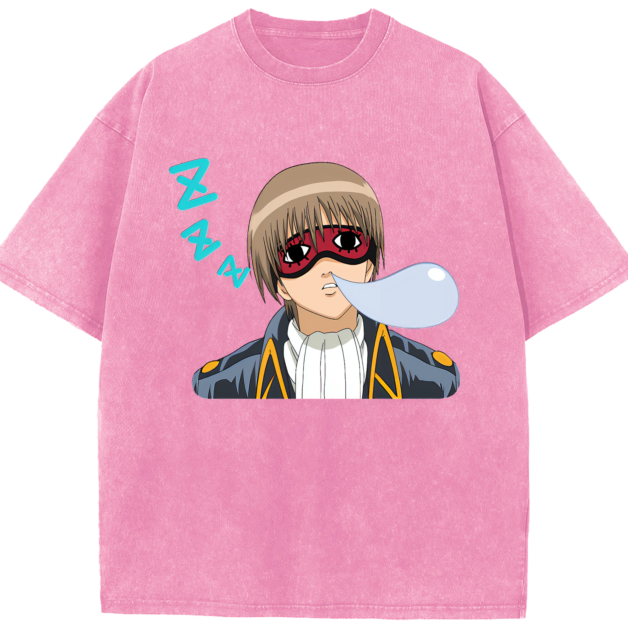 （画像用） ぎんたま 坂田銀時（さかたぎんとき） 神楽 志村新八（しむら しんぱち） GINTAMA Sakata Gintoki Kagura Shimura Shinpachi 綿100% ヴィンテージ風 半袖Tシャツ（フロントプリント）